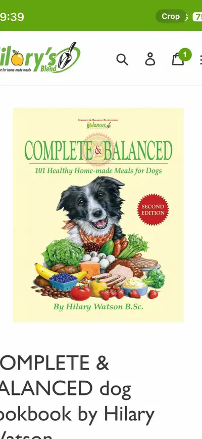 Looking for this recipe book for dog food.