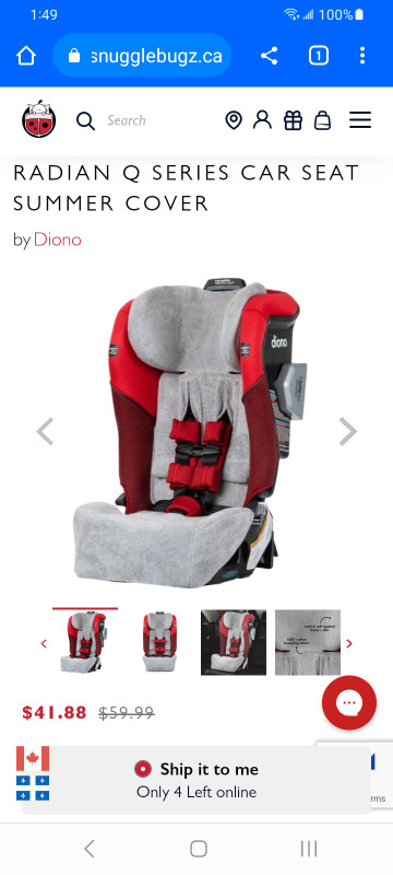 Diono Radian Q Summer car seat cover. Brand new in box in Strollers, Carriers & Car Seats in City of Halifax