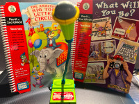Leappad microphone with 2 interactive books