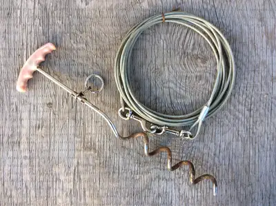DOG TIE-OUT CABLE and STAKE, View more