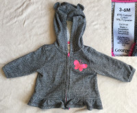 George 3-6M Baby Girl Sweatshirt