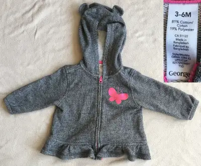 George 3-6M Baby Girl Sweatshirt, View more