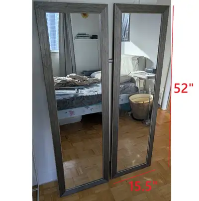 52x15" Mirror Full-length on wall \ door mirror, View more