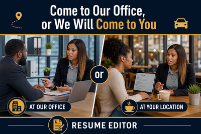 Affordable Resume editing online or in person, View more