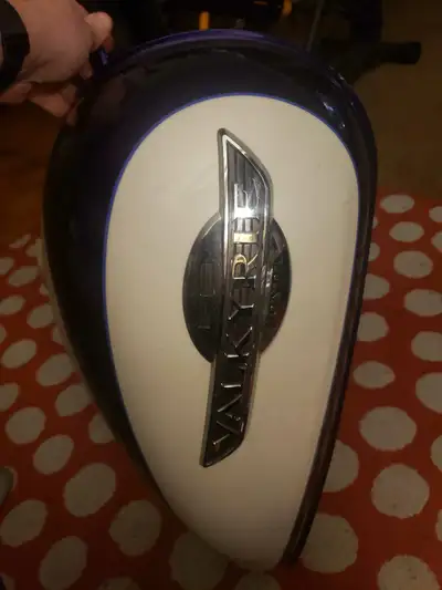 1997 Honda Valkyrie OEM tank, purple and white standard 5 gallon.