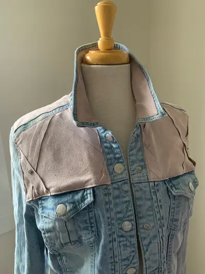 Upcycled Denim Jacket , View more