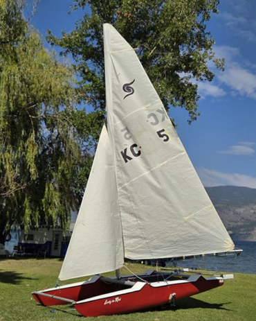 15’ long, easy to handle, light weight, single hand sailboat in ready to sail condition. Comes with...