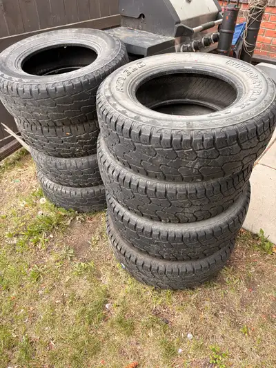 Two sets of ROVELO RIDGETRAK A/T tires LT265/70R/17 $200/4 $350/8