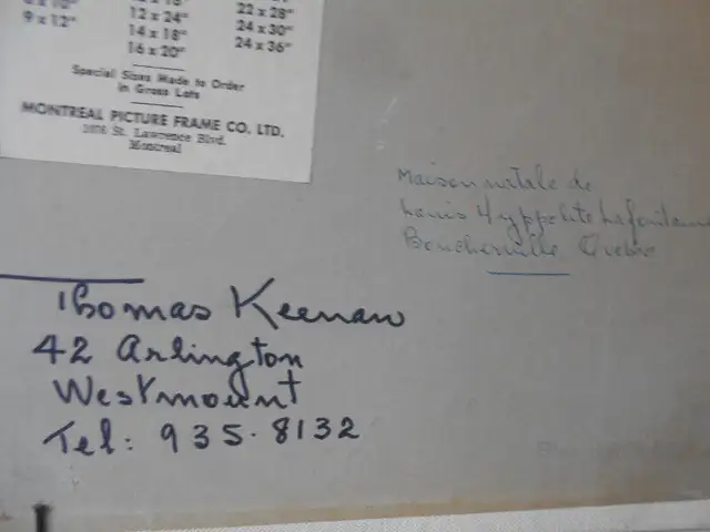 TABLEAU-PEINTURE-TOILE-OIL PAINTING-VINTAGE-THOMAS KEENAN in Arts & Collectibles in City of Montréal - Image 10