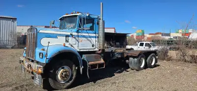 1973 Kenworth W924, 27' long frame. Detroit 6v71 supercharged. 13 speed trans. Not running. Good bon...