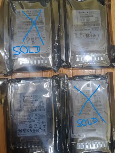 SAS Hard Drives For Server with Caddy 2.5 Inches Only- Brand New, View more