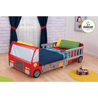 Kidcraft Firetruck toddler bed & waterproof mattress with cover