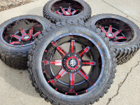BRAND NEW 33X12.50R20 BFGoodrich KM3 Mud Tires XF Rims Wheels
