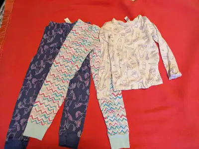 three shorts - unisex, blue The Gap size small, peach size small, pink size 8 - $5; strawberry pj se...