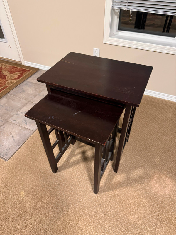 Versatile Nested Table Set - Space-Saving and Functional! in Other Tables in Calgary