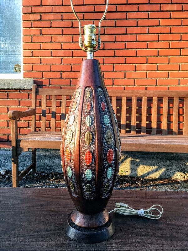 Jolie Lampe de Table Mid Century TECK et Ceramique dans Éclairage intérieur et plafonniers  à Ville de Montréal