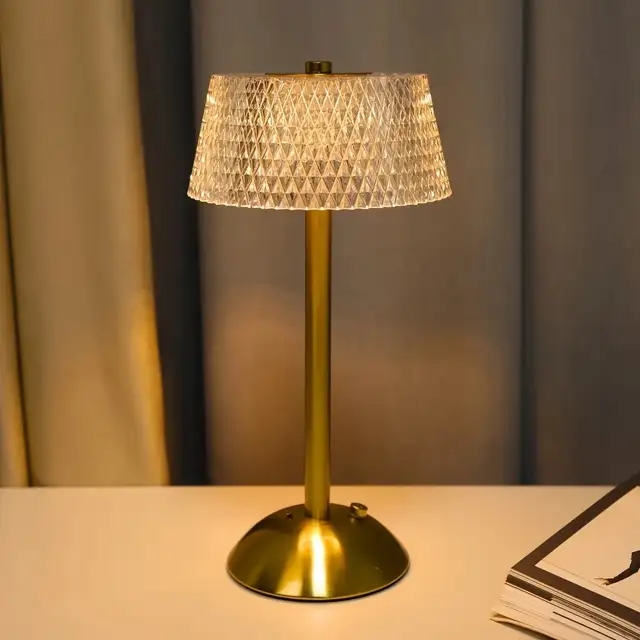 Rechargeable Vintage Crystal Table Lamp V2 in Dining Tables & Sets in Markham / York Region - Image 2