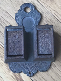 Antique cast iron match holder circa 1890