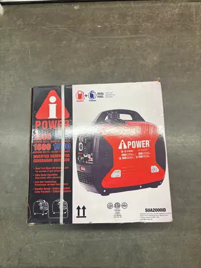 Brand new A-iPower 2000W Inverter Generator (Dual Fuel — Gas & Propane). Very quiet, portable, and r...