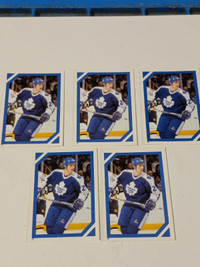Borge Salming Vintage Leafs OPC 1985 Sticker Cards Ex Lot 5