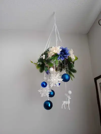 Christmas Floral Chandelier, View more