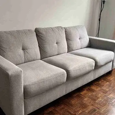 Structube Erin 3-Seater Sofa - Light Grey, View more