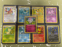 Pokémon Full Set of 9 Black & White Eevee Eeveelution Black Star