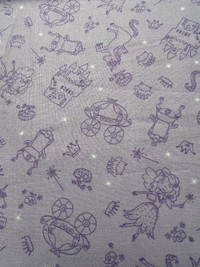 Cotton fabric - fairy - 1 metre +