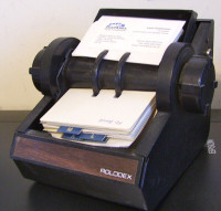 Vintage Rolodex rotary address keeper