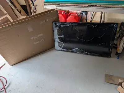 Brand New Broken Screen Philips 50” TV For Sale, View more