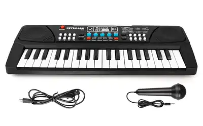 Mini Keyboard Piano 37 Keys Piano for Kids With Microphone , View more