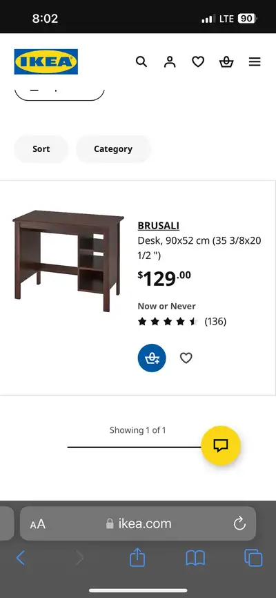 Brand new in box IKEA BRUSALI Desk