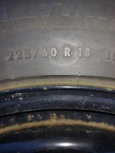 I have four General Altimax Arctic tires on rims for sale. 225 60 18. about 70 % tread left. Rims ar...