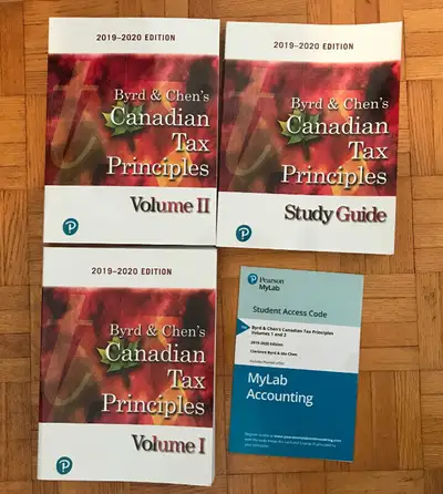 Canadian Tax Principles by Byrd & Chen (Mylab code unused), View more