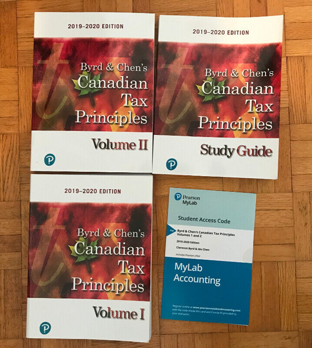 Canadian Tax Principles by Byrd & Chen (Mylab code unused) in Textbooks in Ottawa