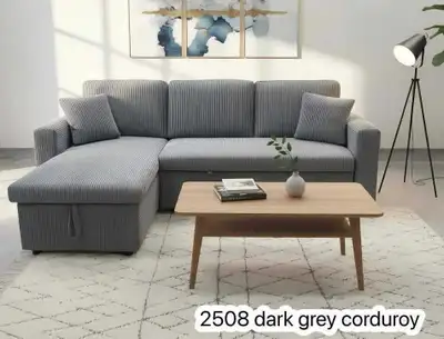 Brand 3 Seater Corduroy pull out sofa Bed, View more