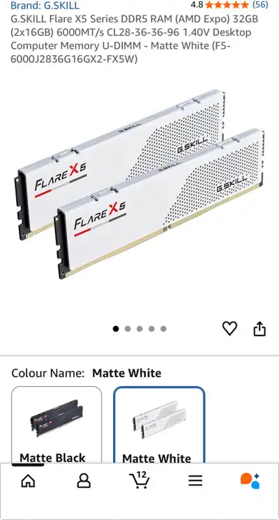 G.Skill 32GB DDR5 RAM, View more