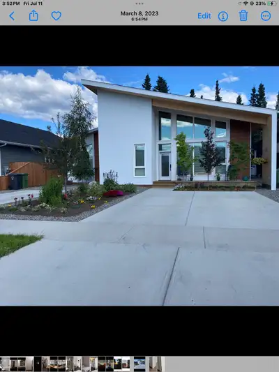 Best suited for a single professional person. Suite has private side entrance plus a walk out from l...