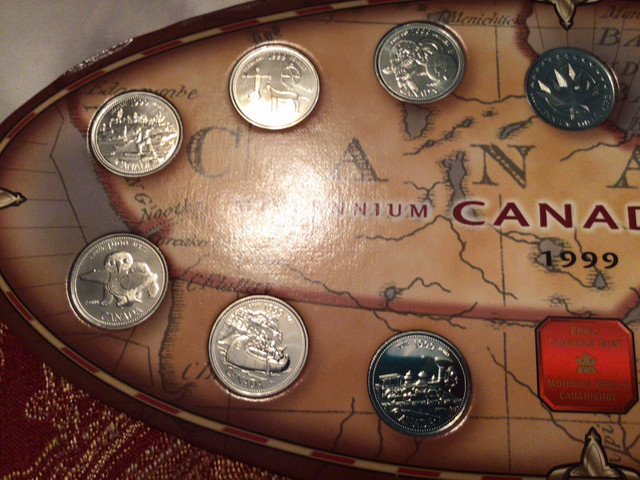 Millennium Canada 1999 carded coin set in Hobbies & Crafts in Thunder Bay - Image 2
