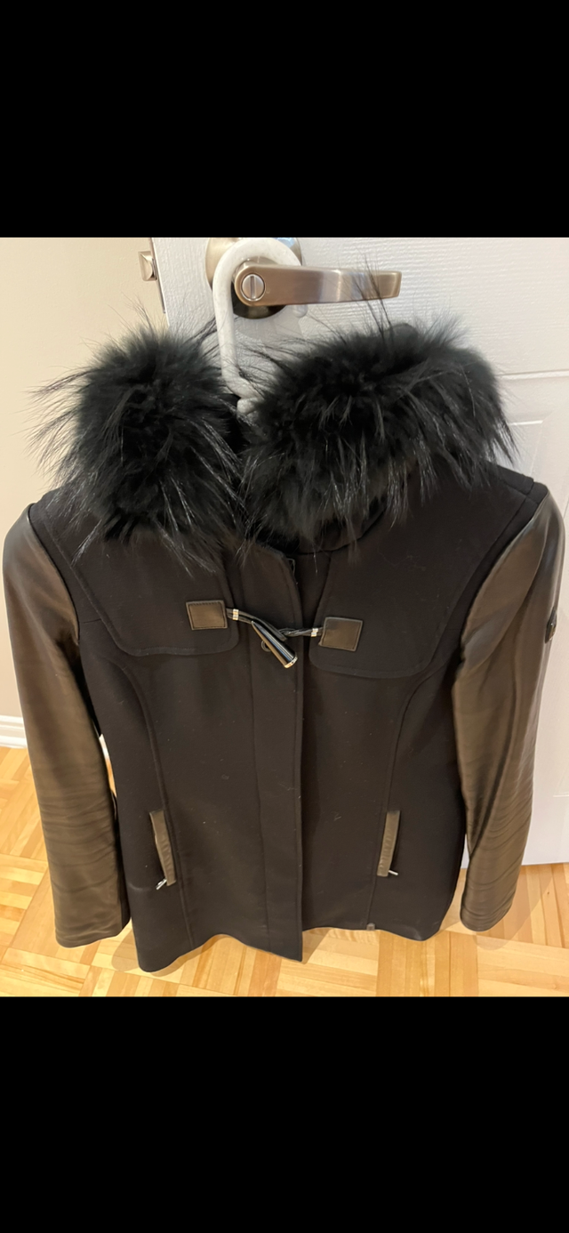 Rudsak Coat Wool/ Leather Malik in Women's - Tops & Outerwear in City of Montréal - Image 2
