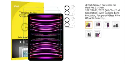 Screen Protector for 11 inch iPad Pro , View more