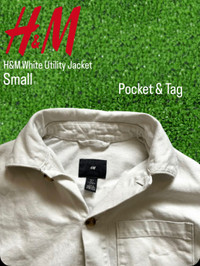 H&M White Utility Jacket
