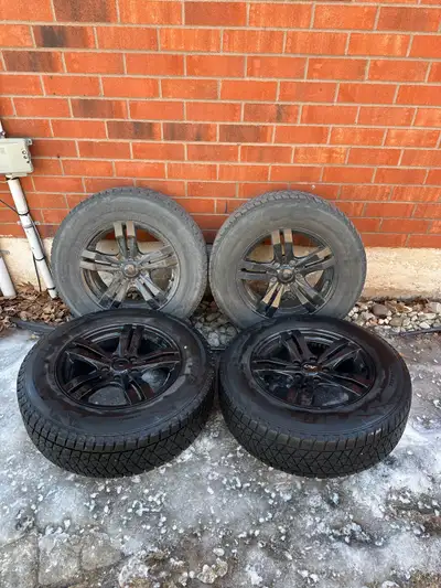 Selling a Set of 16” Aftermarket Honda CRV Rims on Bridgestone Blizzak Winter Tires. 2 tires have go...