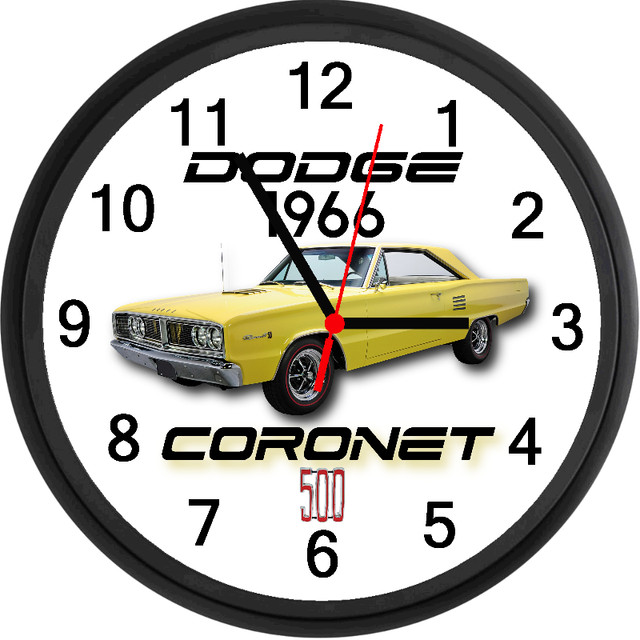 1966 Dodge Coronet 500 Custom Wall Clock - Brand New - MOPAR in Other in Hamilton