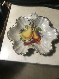 Vintage Japanese candy dish with pearl finish.Asking$45now$35obo