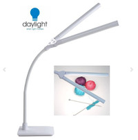 Daylight Duo Led Art & Craft Table lamp - White -NEW