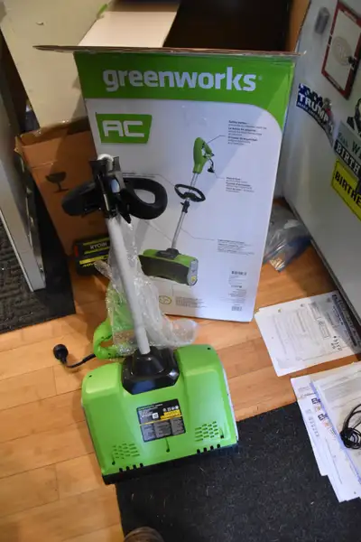 New Greenworks 12 in 8A Corded Electric Snow Shovel In Box, View more