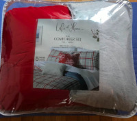 Brand New Plaid 5 piece Comforter set