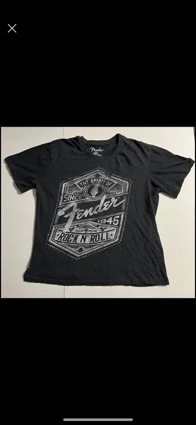 Mens Shirt Fender Guitar Size  Med Music Tshirt, View more