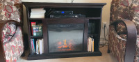 Twin Star Electric Fireplace w/remote for sale